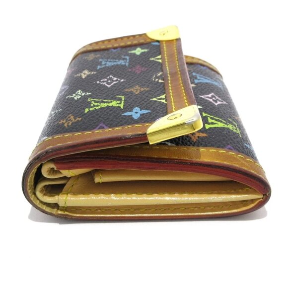 Auth LOUIS VUITTON Porte Monnaie Plat M92656 Noir Monogram Multicolore - MI0015 - Picture 3 of 11